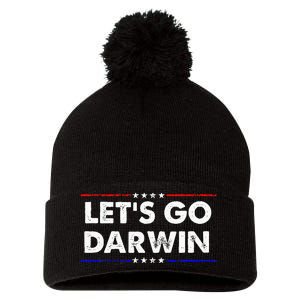 LetS Go Darwin Pom Pom 12in Knit Beanie