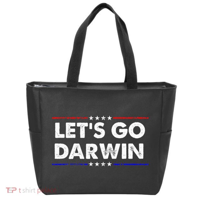 LetS Go Darwin Zip Tote Bag