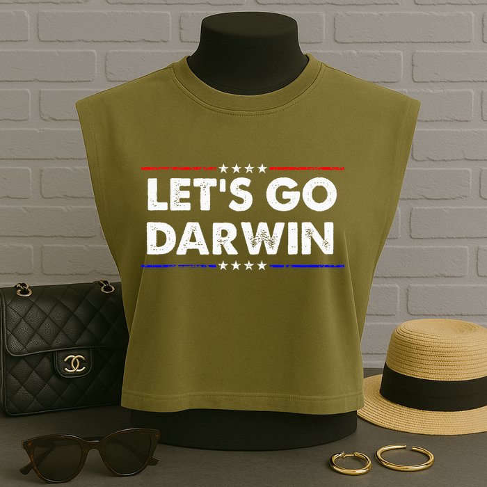 LetS Go Darwin Garment-Dyed Women's Muscle Tee