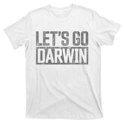 Lets Go Darwin Grey Distressed Lets Go Darwin T-Shirt