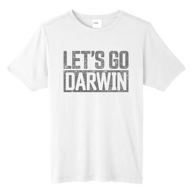 Lets Go Darwin Grey Distressed Lets Go Darwin Tall Fusion ChromaSoft Performance T-Shirt