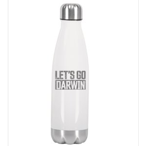 Lets Go Darwin Grey Distressed Lets Go Darwin Stainless Steel Insulated Water Bottle