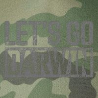 lets go darwin   grey distressed lets go darwin Legacy Tie Dye Trucker Hat