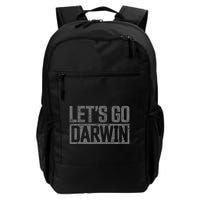 lets go darwin   grey distressed lets go darwin Backpack
