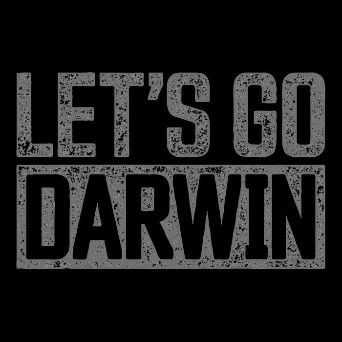 lets go darwin   grey distressed lets go darwin Bucket Hat