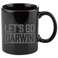 lets go darwin   grey distressed lets go darwin 11oz C Handle Ceramic Mug