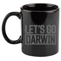 lets go darwin   grey distressed lets go darwin 11oz C Handle Ceramic Mug