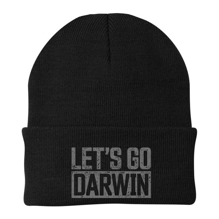lets go darwin   grey distressed lets go darwin Beanie