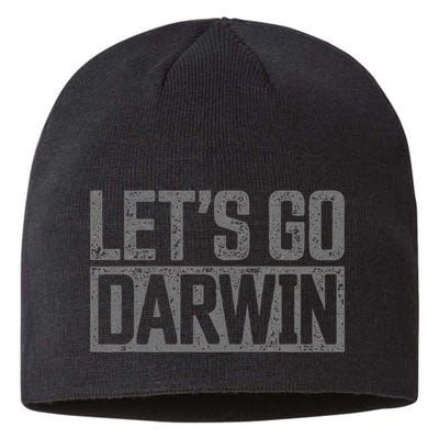 lets go darwin   grey distressed lets go darwin Sustainable Beanie