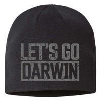 lets go darwin   grey distressed lets go darwin Sustainable Beanie