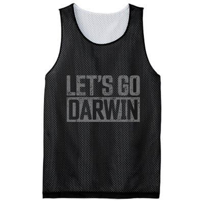 lets go darwin   grey distressed lets go darwin Mesh Reversible Basketball Jersey Tank