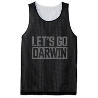 lets go darwin   grey distressed lets go darwin Mesh Reversible Basketball Jersey Tank