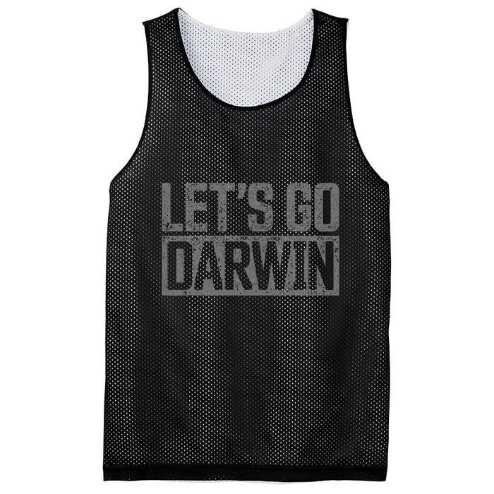 lets go darwin   grey distressed lets go darwin Mesh Reversible Basketball Jersey Tank
