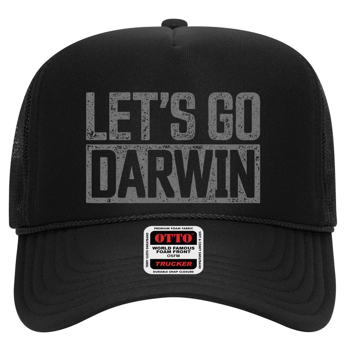 lets go darwin   grey distressed lets go darwin Trucker Hat