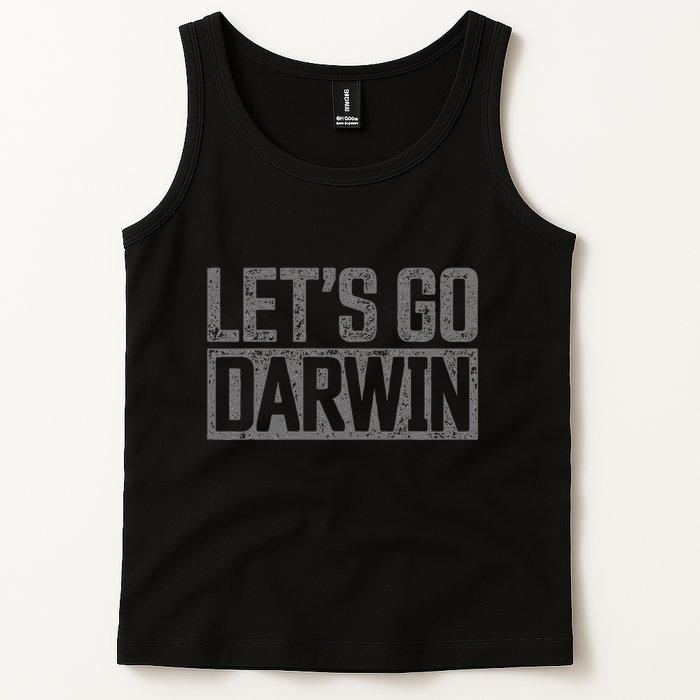 lets go darwin   grey distressed lets go darwin Tank Top