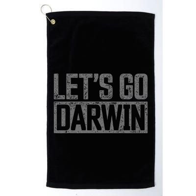 lets go darwin   grey distressed lets go darwin Golf Towel