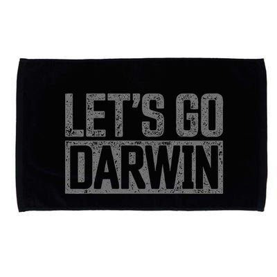 lets go darwin   grey distressed lets go darwin Microfiber Hand Towel
