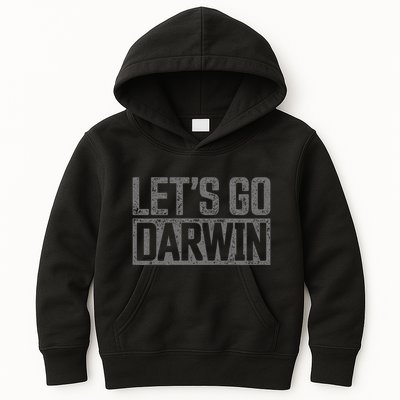 lets go darwin   grey distressed lets go darwin Kids Hoodie