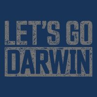 lets go darwin   grey distressed lets go darwin Infant Baby Jersey Bodysuit