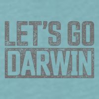 lets go darwin   grey distressed lets go darwin Sueded Cloud Jersey T-Shirt