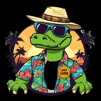 Later Gator Design Florida Merch Chomp Funny Gifts V-Neck T-Shirt