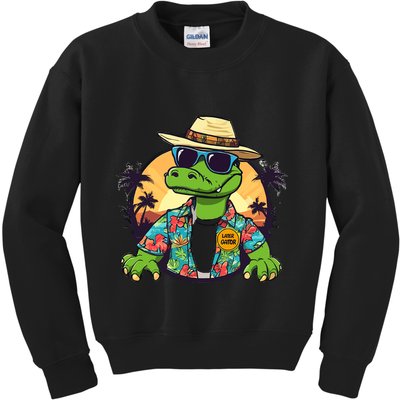 Later Gator Design Florida Merch Chomp Funny Gifts Kids Sweatshirt