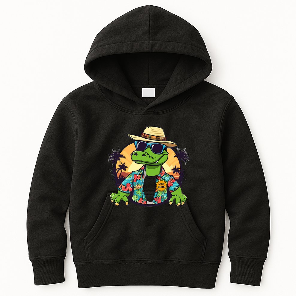 Later Gator Design Florida Merch Chomp Funny Gifts Kids Hoodie