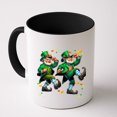 Leprechaun Gridd Dance St Patricks Day Mug