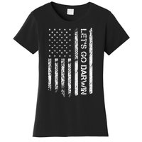 Lets Go Darwin Us Flag Vintage Women's T-Shirt