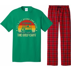 Let's Get Drunk And Drive The Golf Cart Apparel Funny Golf Pajama Set