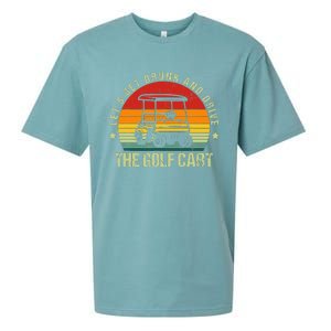 Let's Get Drunk And Drive The Golf Cart Apparel Funny Golf Sueded Cloud Jersey T-Shirt