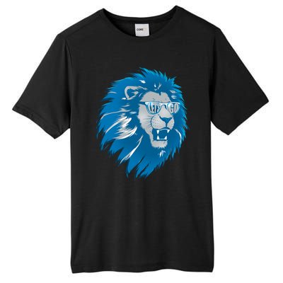 Lets Go Detroit Football Sports Fan Tall Fusion ChromaSoft Performance T-Shirt