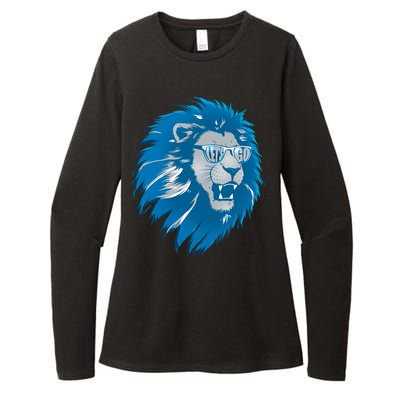 Lets Go Detroit Football Sports Fan Womens CVC Long Sleeve Shirt