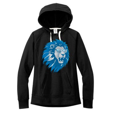 Lets Go Detroit Football Sports Fan Women's Fleece Hoodie