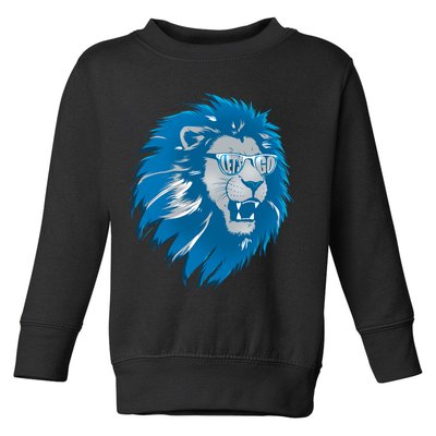 Lets Go Detroit Football Sports Fan Toddler Sweatshirt