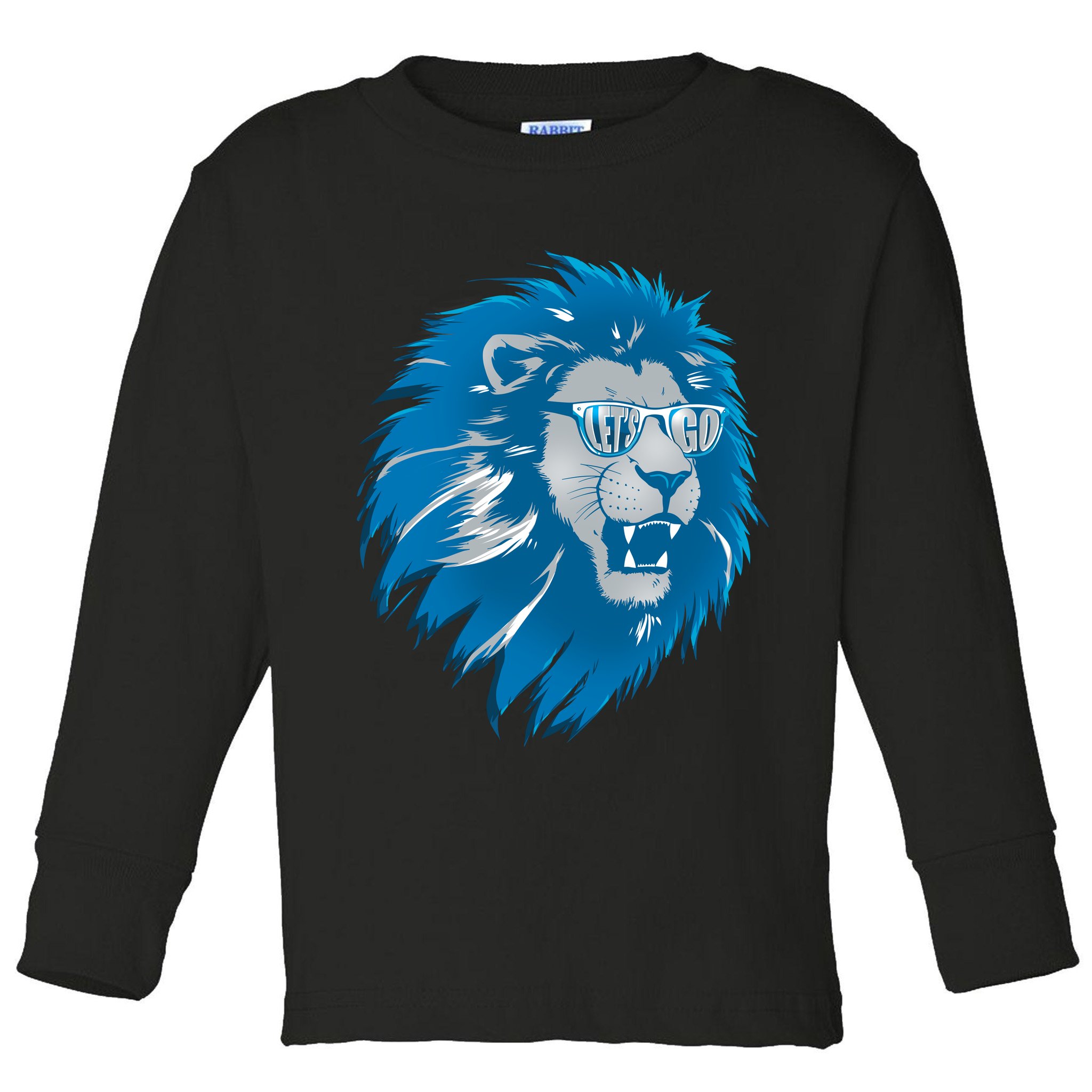 Lets Go Detroit Football Sports Fan Toddler Long Sleeve Shirt