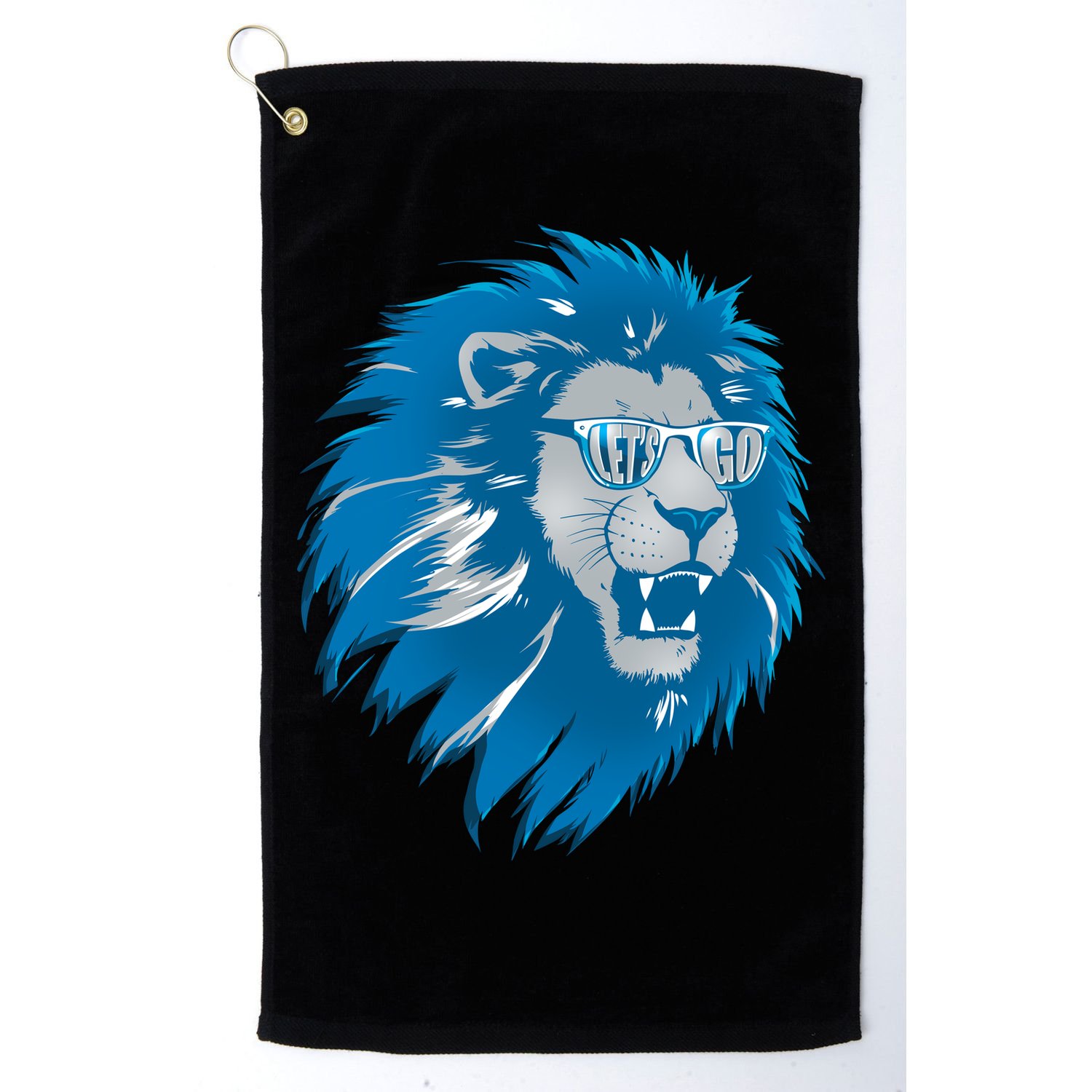 Lets Go Detroit Football Sports Fan Golf Towel