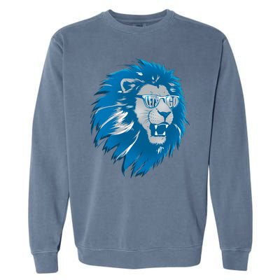 Lets Go Detroit Football Sports Fan Garment-Dyed Sweatshirt