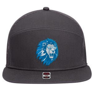 Lets Go Detroit Football Sports Fan 7 Panel Mesh Trucker Snapback Hat