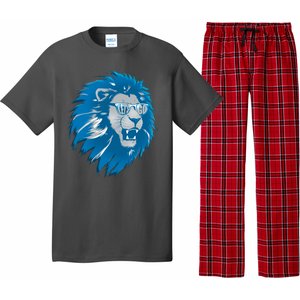 Lets Go Detroit Football Sports Fan Pajama Set