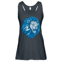Lets Go Detroit Football Sports Fan Ladies Essential Flowy Tank
