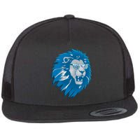 Lets Go Detroit Football Sports Fan Flat Bill Trucker Hat