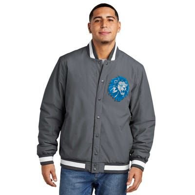 Lets Go Detroit Football Sports Fan Insulated Varsity Jacket