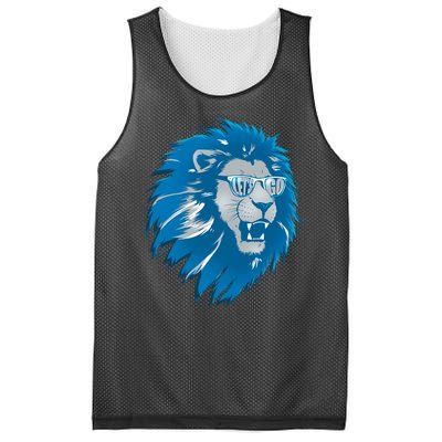 Lets Go Detroit Football Sports Fan Mesh Reversible Basketball Jersey Tank