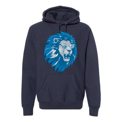 Lets Go Detroit Football Sports Fan Premium Hoodie