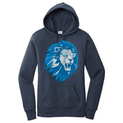 Lets Go Detroit Football Sports Fan Women's Pullover Hoodie