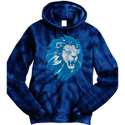 Lets Go Detroit Football Sports Fan Tie Dye Hoodie