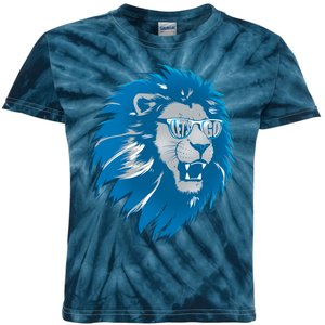 Lets Go Detroit Football Sports Fan Kids Tie-Dye T-Shirt