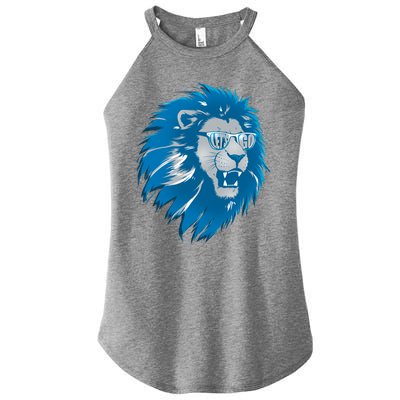 Lets Go Detroit Football Sports Fan Women's Perfect Tri Rocker Tank