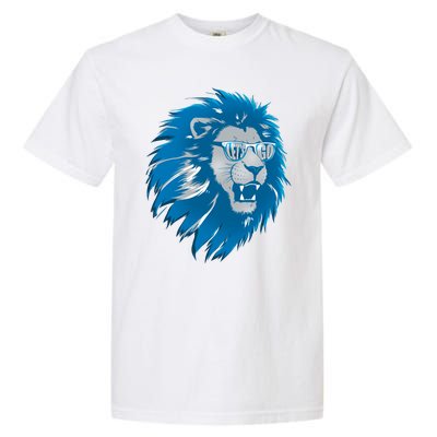 Lets Go Detroit Football Sports Fan Garment-Dyed Heavyweight T-Shirt